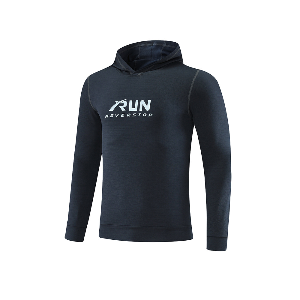 Sudadera con capucha de manga larga para hombre, ropa deportiva para otoño e invierno, para correr al aire libre, entrenamiento físico, ropa de secado rápido, deportes de pesca