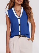 H 76412 BM&MD&ZA Knit Vest Black ײɫ��֯���� �羳ŷ��