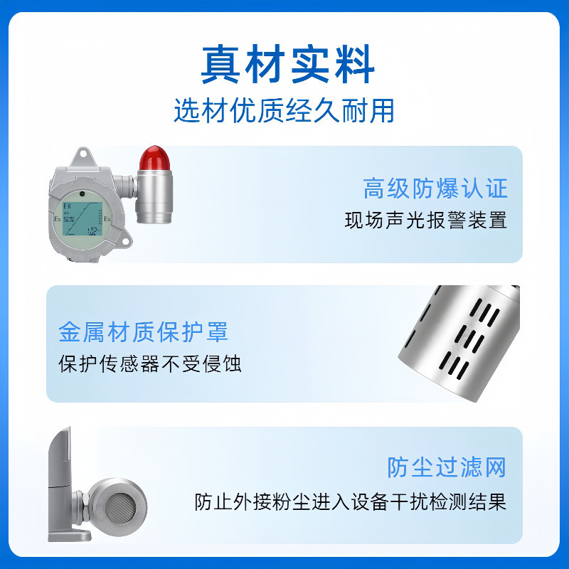 Electrostatic dust meter Pipeline dust concentration super high alarm