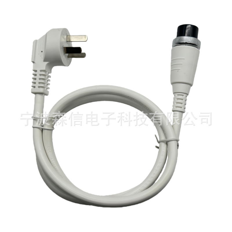 3X1.5平方纯铜国标航空插头带线 电饼铛电饭锅微波炉电源连接线