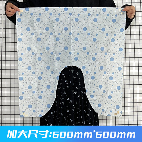 One-time use toilet foot mat U-shaped waterproof anti-slip adhesive bathroom hand wash bathroom mat non-woven toilet floor mat