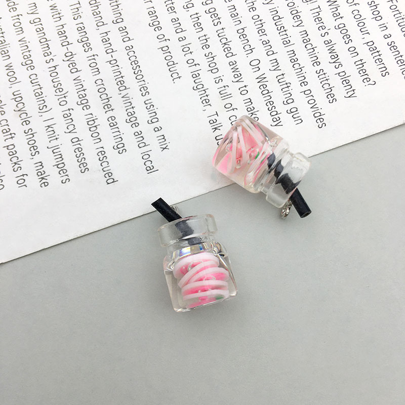 Pendant Jewelry Making Type 10 Models Per Model 1, 10/Pack Resin Ice Cream Bear Flower Pendant