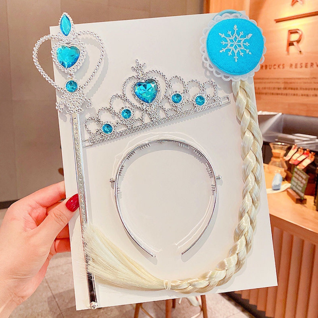 Conjunto azul de tres piezas