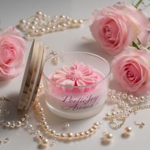 太阳花造型香味持久香薰蜡烛批发ins伴手礼卧室香氛花朵蜡烛香薰