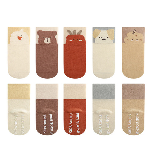 Spring and Autumn New Product Baby Socks Newborn Boneless Wide Mouth and Leg-Free Baby Socks Cartoon Mid-Tube Socks