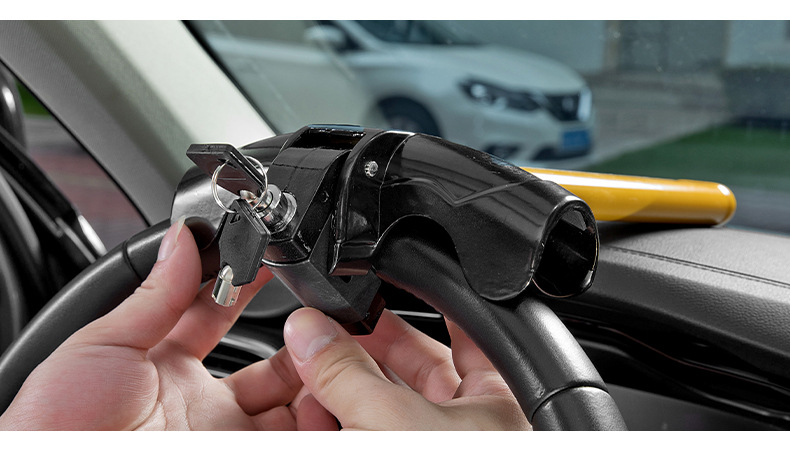 Foreign Trade Export Car T-Type Car Lock Steering Wheel Lock Car Steering Wheel Lock Car All-Metal Thickeneded Anti-Theft Lock