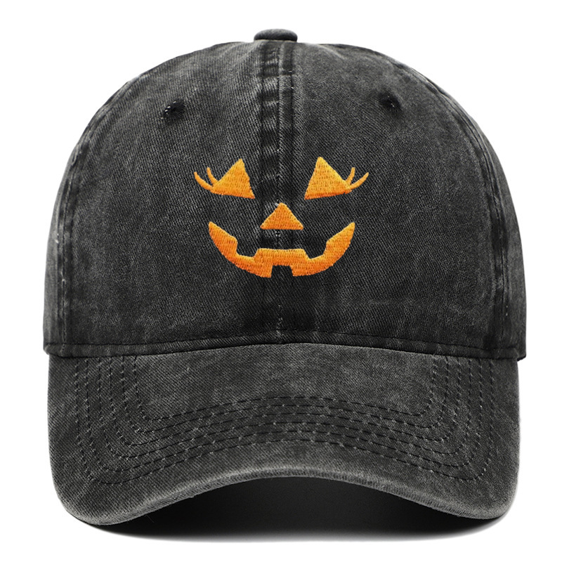 アマゾンはハロウィーンのカボチャ刺繍野球帽を販売しています。|undefined