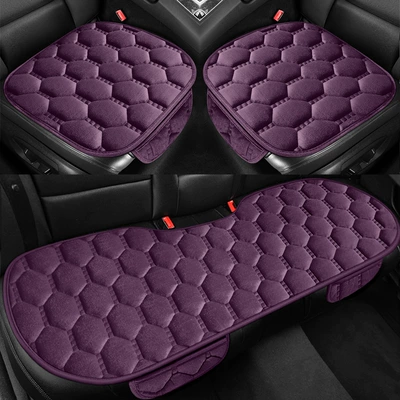 Cross-Border E-Commerce Hot-Selling Single-Piece Seat Cushion Seat cushion, seat cover - purple-small-three-pieces