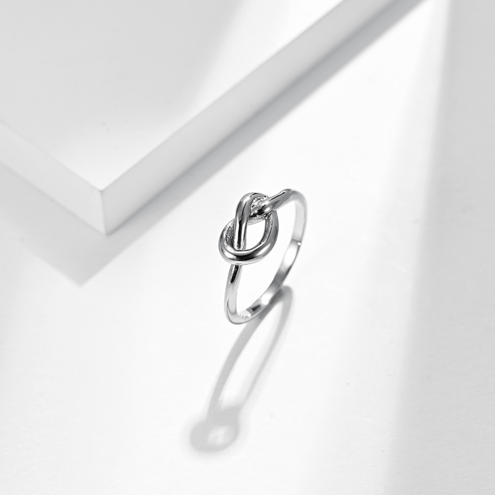 Einfacher Stil Geometrisch Titan Stahl Polieren Ringe display picture 3