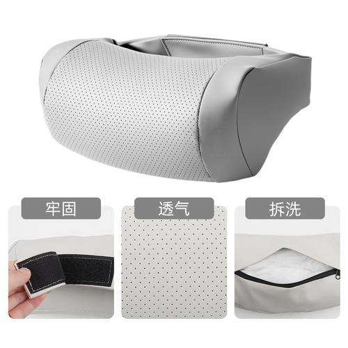 Car head rest Napa leather seat head rest pillow universal comfortable breathable car pillow soft car neck pillow