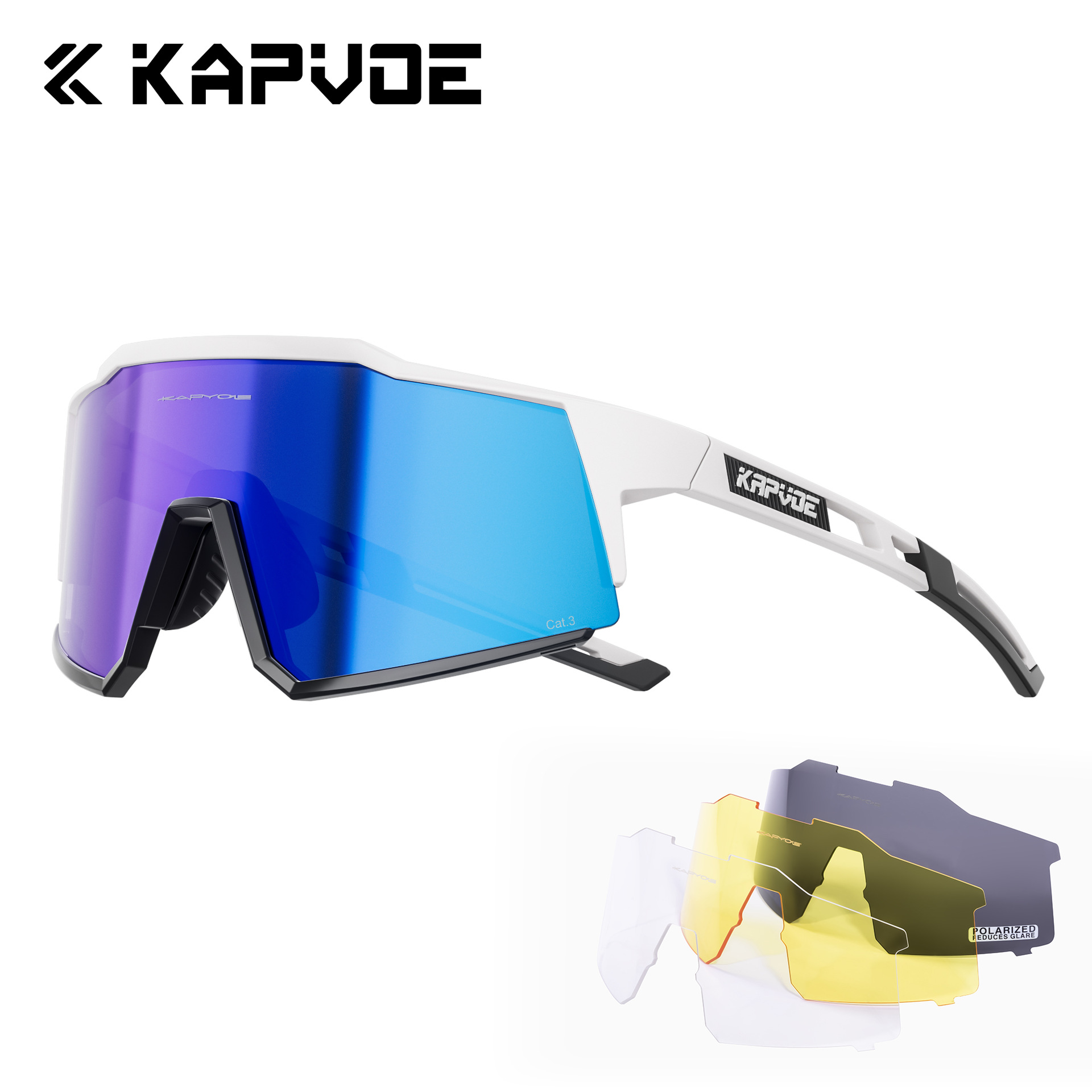 Gafas de Ciclismo Deportivas de TR90 Polarizadas a Prueba de Viento para Ciclismo