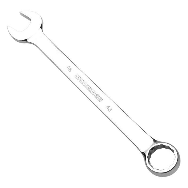 Llave de doble uso de acero al cromo vanadio Green Forest, llave de boca extendida de doble cabeza, llave con acabado espejo, herramienta de llave Torx de boca abierta.