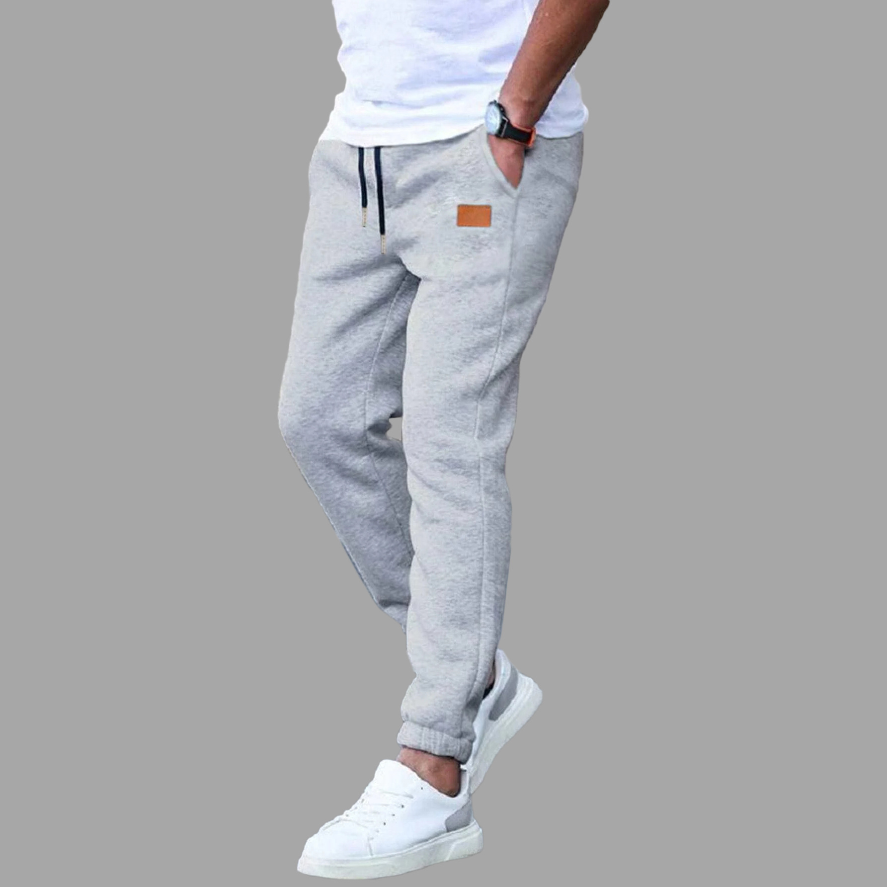 Men's Solid Color Simple Style Loose Men's Bottoms display picture 4
