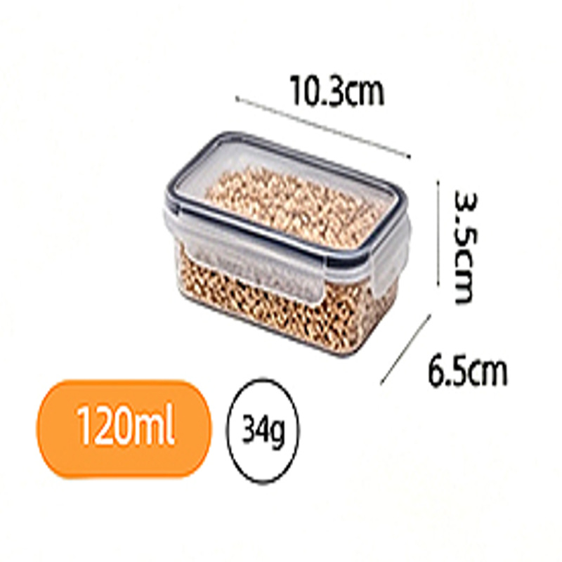 Refrigerador de cocina transfronteriza caja de preservación rectangular caja de almuerzo 6 juegos de alta capacidad sellada caja de almacenamiento de frutas de grado alimenticio