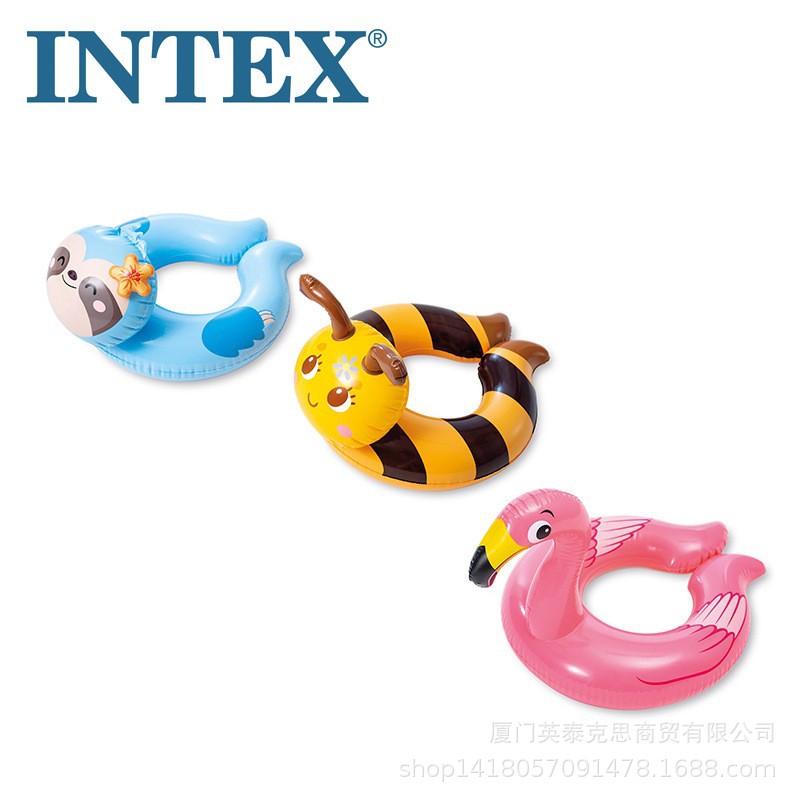 intex 59220 儿童充气救生圈腋下圈游泳圈开口浮圈水上玩具批发