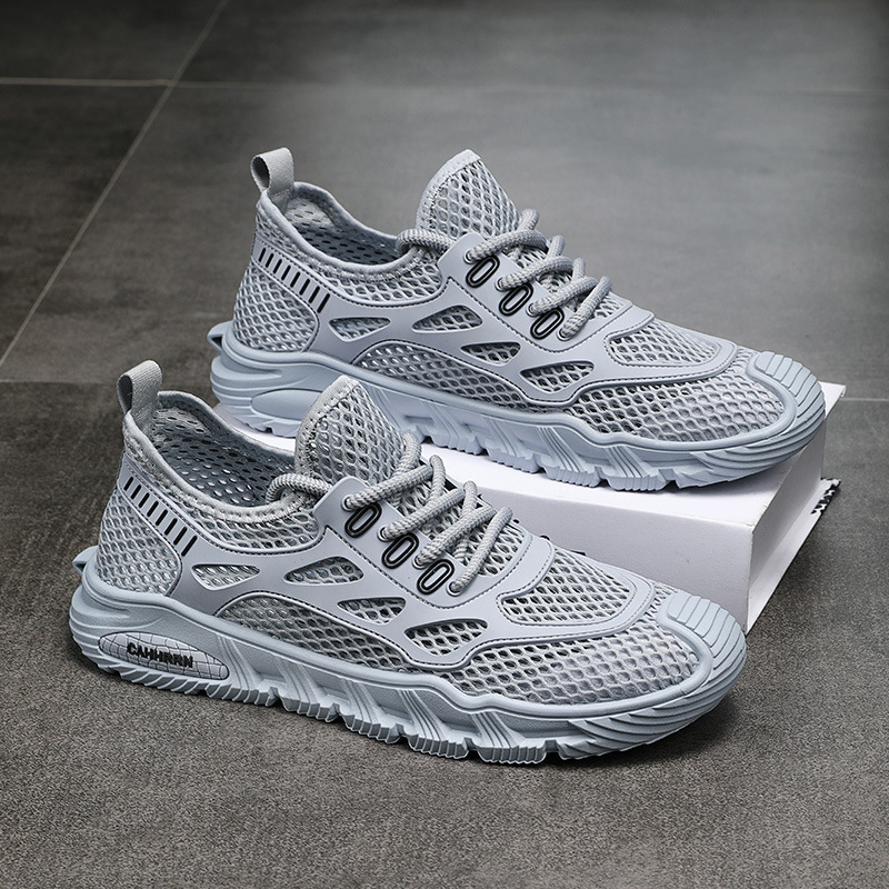 Se puede usar en cuatro estaciones, cómodo, transpirable para hombres, casual, versátil, sin cordones, tendencia de moda, estilo deportivo, zapatos de hombre de color sólido de suela gruesa