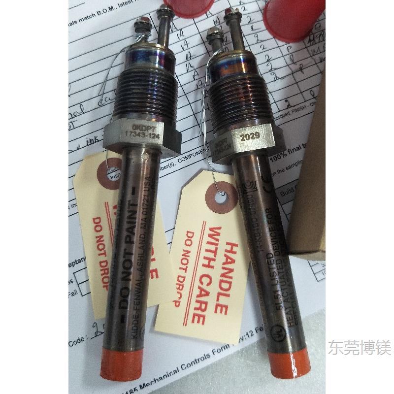 现货美国FENWAL感温探头17343-124-600F  GE编号：361A2285P112顺