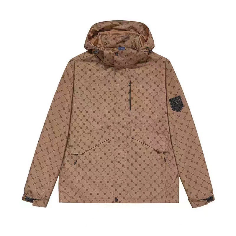 Новая стильная куртка для мужчин, весна-осень, молодежная повседневная мужская одежда, с отстегивающимся капюшоном, куртка для активного отдыха