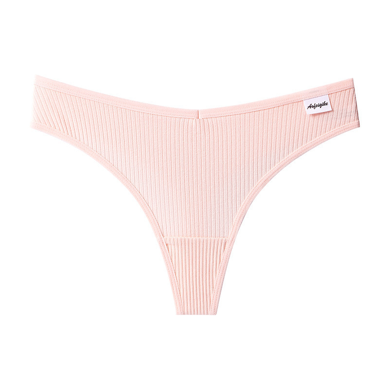 Pantalones de algodón de hilo japonés de mujer transpirables de cintura baja sexy sin marcas deportivas simples pantalones de acondicionamiento físico transpirables selección