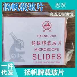 杨帆牌载玻片玻璃光面磨砂面盖玻片载玻片玻璃仪器显微镜用高透光