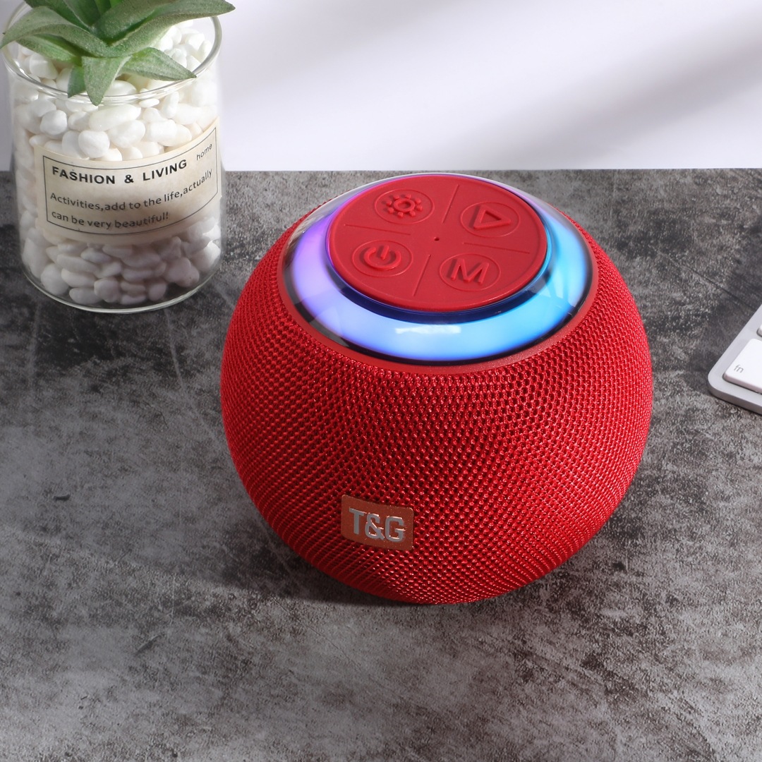 Altavoz Bluetooth TG683 transfronterizo para exteriores de escritorio portátil tipo bola TWS mini coche tarjeta subwoofer colorido