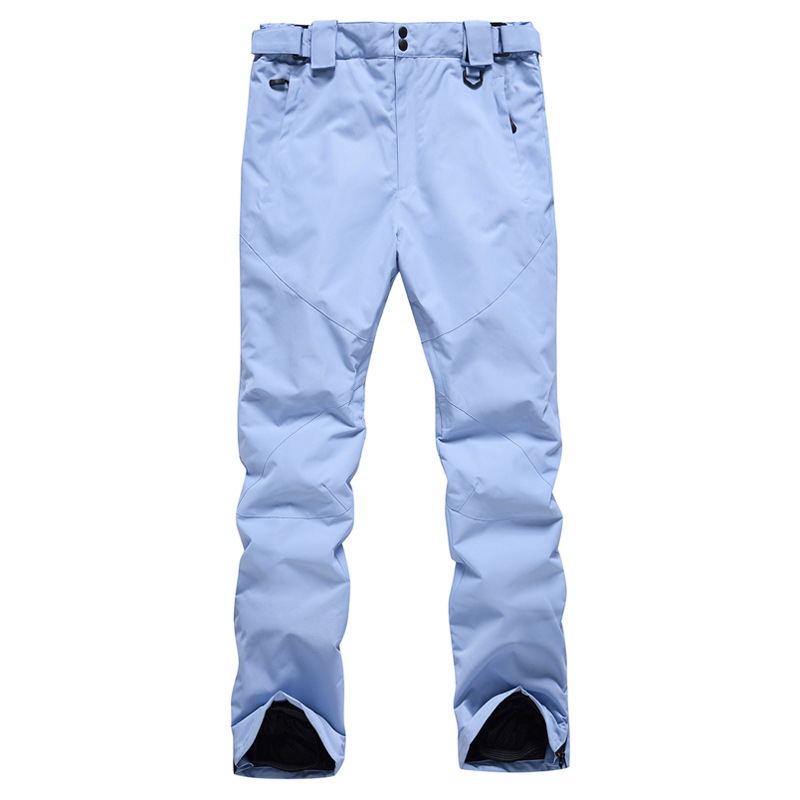 Pantalones de esquí para hombres y mujeres, talla grande, cálidos, de una sola tabla, de doble tabla, impermeables, a prueba de viento_voghion.com