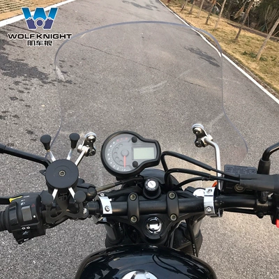 Motorcycle front windshield – car Wolf suitable for light