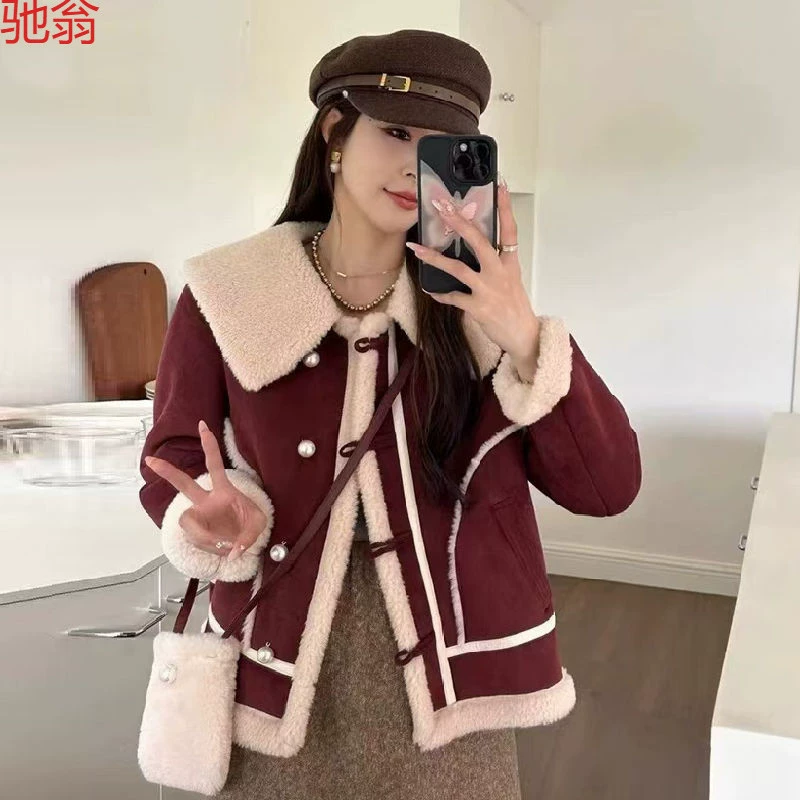 Demi-season jacket, Korean style, oversize, increased thickness