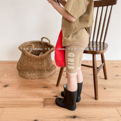 2024 Korean children's clothing summer new style girls Korean summer clothing high waist leggings shorts children's pants 123231