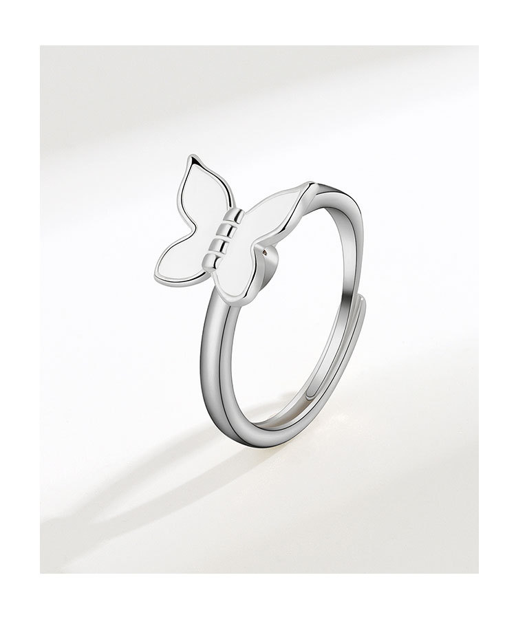 Simple Style Butterfly Copper Plating Rings 1 Piece