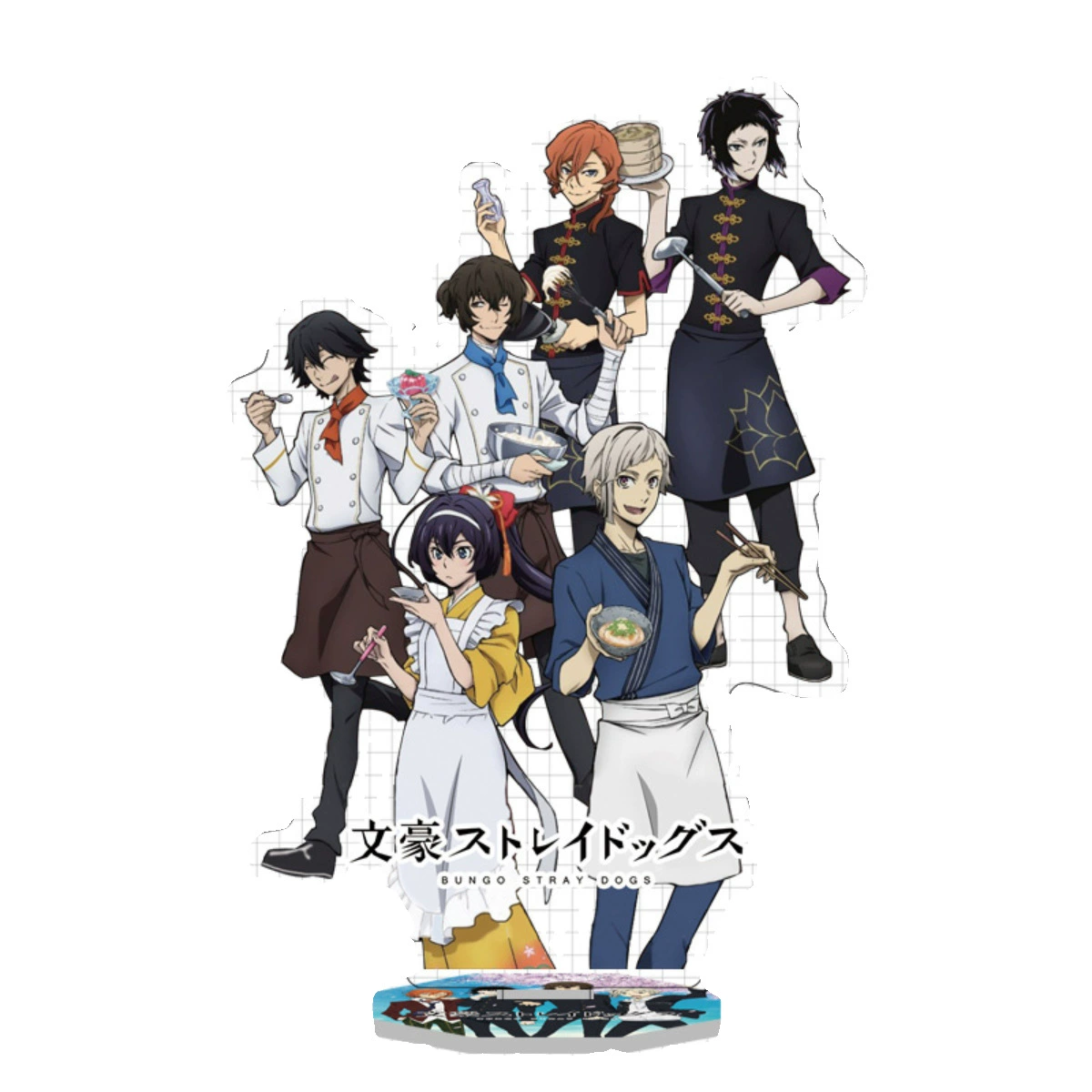 [Bungo Stray Dogs: двусторонняя акриловая подставка высокого разрешения, акриловый стенд, фигурка по вашему рисунку D, поддержка дистрибуции]