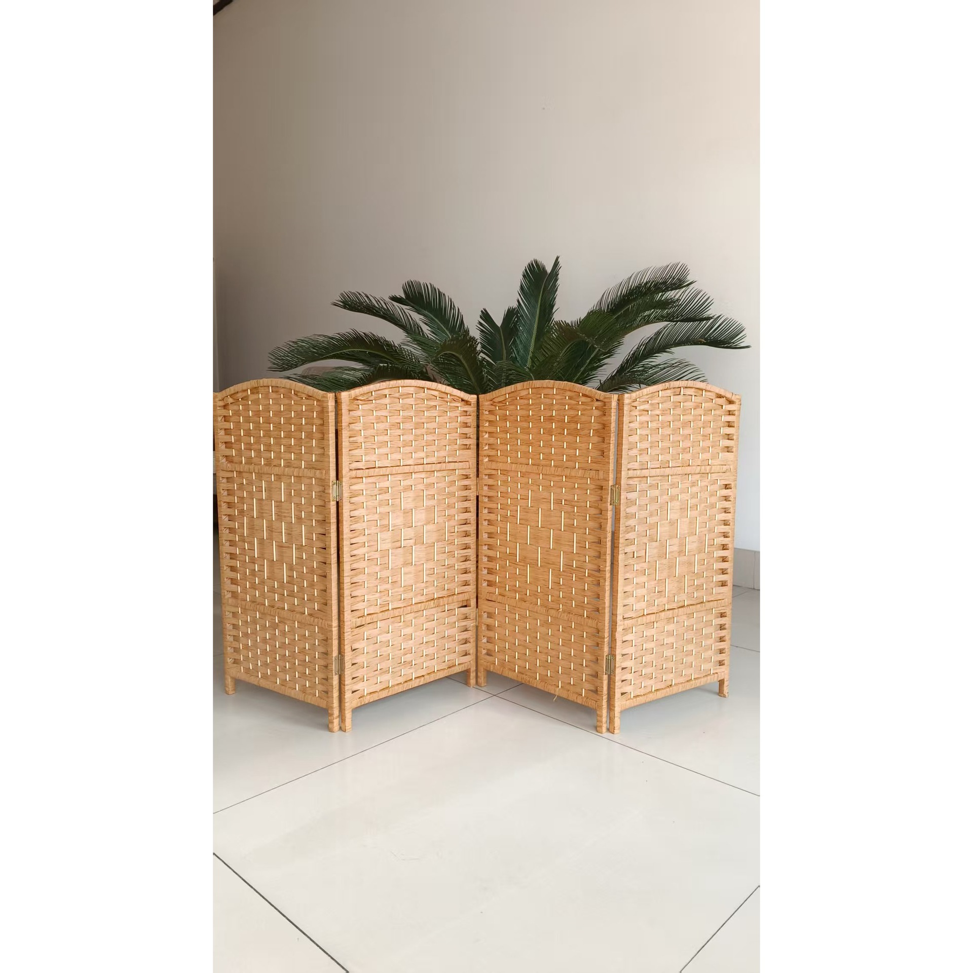 Straw Woven Kindergarten Screen Partition Children's Screen Game Area Corner Fence Foldable Pet Screen Removable