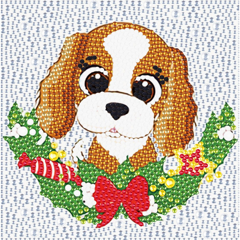 Diamante 5D dibujos animados transfronterizos para niños Papá Noel lindo muñeco de nieve DIY diamante pegatinas tamaño taladro