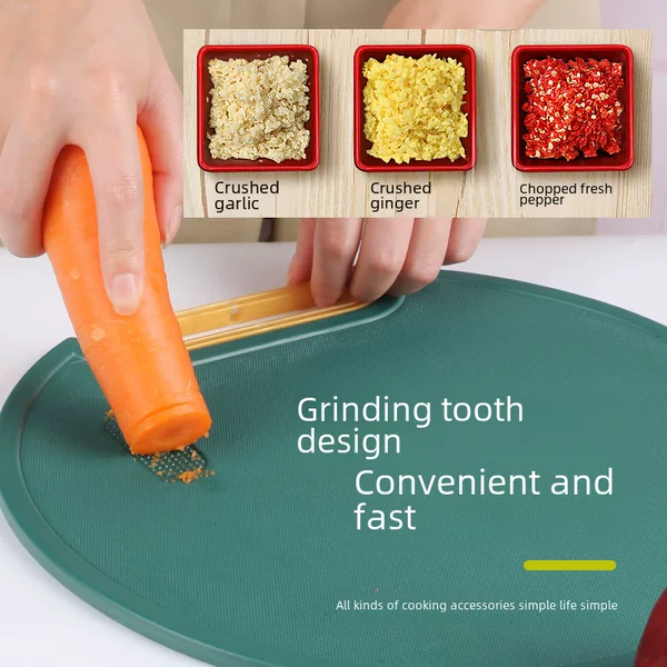 Popular Kitchen Cutting Board, Standable, Double-Sided, Round Pe Chopping Board, Mold-Resistant, Thickened Cutting Board, Wholesale