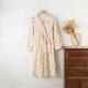 Pure Cotton Nightgown Kimono Double-layer Gauze Women's Mid-length Long-sleeved Spring and Autumn Summer Thin Tether Home Dress
