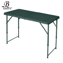 1.2米野战吹塑折叠桌指挥制式塑料桌便携式绿色作业桌户外休闲