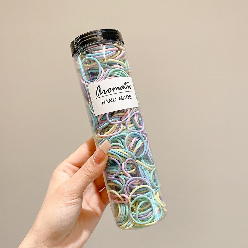 Banda de goma infantil pulgar anillo de cabello de cabello lindo cordón de cabello no daña cabello elástico para niñas atadas pelo banda de goma