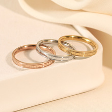 Stainless Steel No Fade Long Lasting Women Rings Jewelry跨境