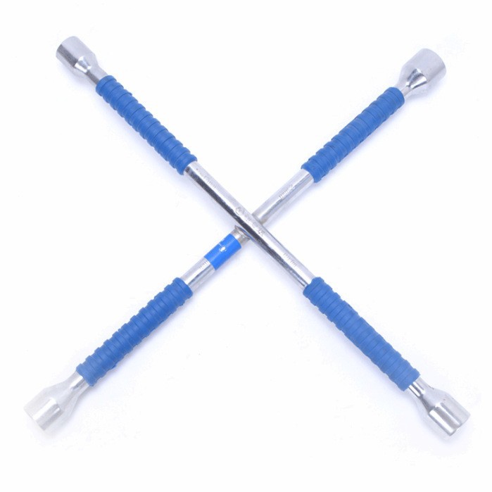 汽车扳手 十字装卸轮胎汽车架公制轮胎省力扳手加长拆卸换胎工具