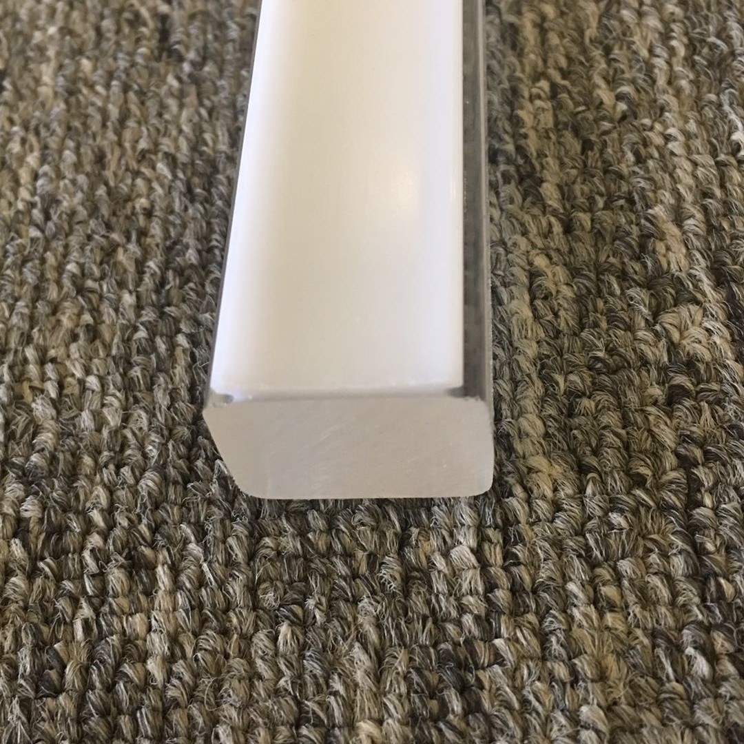 亚克力双色高透led透镜硬线条灯罩聚光透镜 PMMA挤塑光学异型透镜