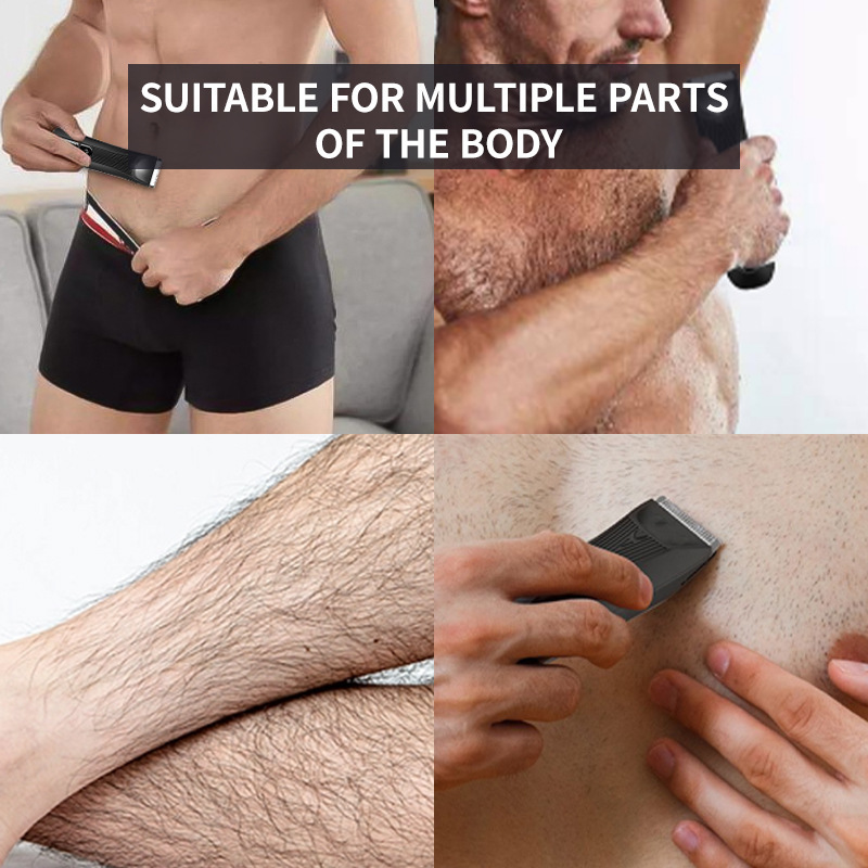 La nueva afeitadora para hombres de Amazon muestra la potencia de la cortadora de vello corporal de las axilas íntimas recargables image 4
