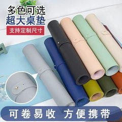 現品の超巨大マウスパッド卸売り純色ロックエッジ革デスクマット防水耐汚れコンピュータデスクマットカスタム印刷ロゴ