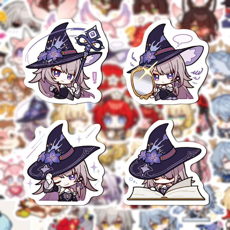 崩壊星空鉄道ステッカー 204 枚、キアナ・ウィンジアン 二次元漫画 Q バージョン かわいい DIY ステッカー|undefined