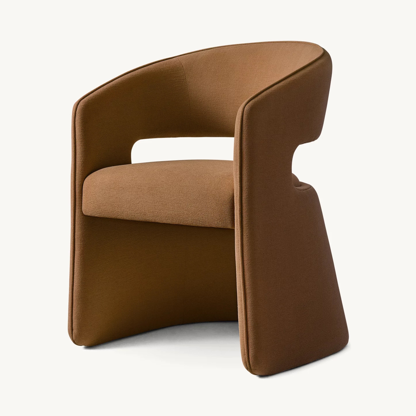 Scandinavian Simple Cotton and Linen Fabric Dining Chair Designer Special-Shaped Sofa Chair Hotel Cafe Reception Chair Rh Dressing Chair