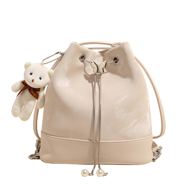 Mochila multiusos de moda para mujer 2025 nuevo estilo casual moda bandolera estilo universitario todo fósforo alta sensación bandolera