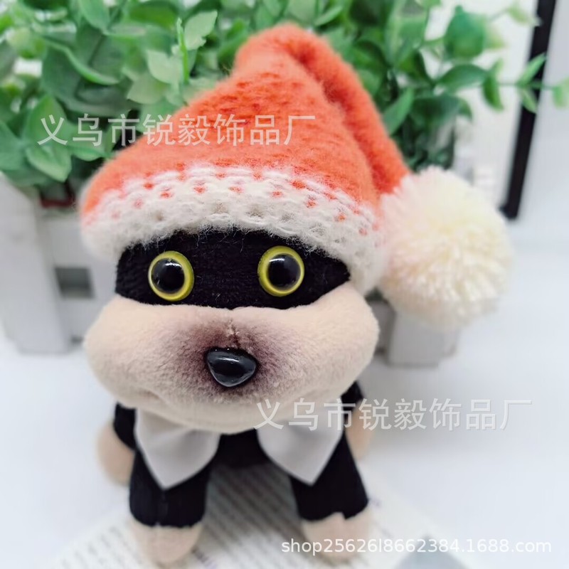 約15×8cm 人形帽子 ニット耳帽子 蜂犬人形 着せ替え服アクセサリー|undefined