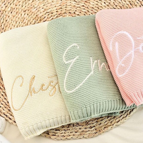 etsy 刺繍ベビーブランケット diy 名前ベビー子供ベビーブランケット昼寝ブランケットアマゾン ins クロスボーダー限定|undefined