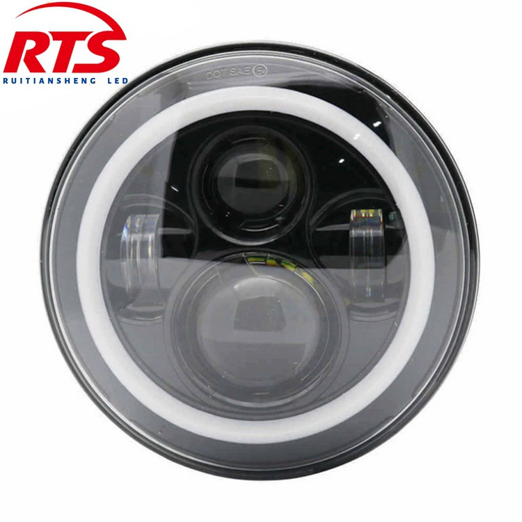 Автомобиль 7-дюймовая Shepherd садовая фара светодиодная Harley фара Мотоцикл Внедорожный модифицированный свет Дальний и ближний свет встроенный