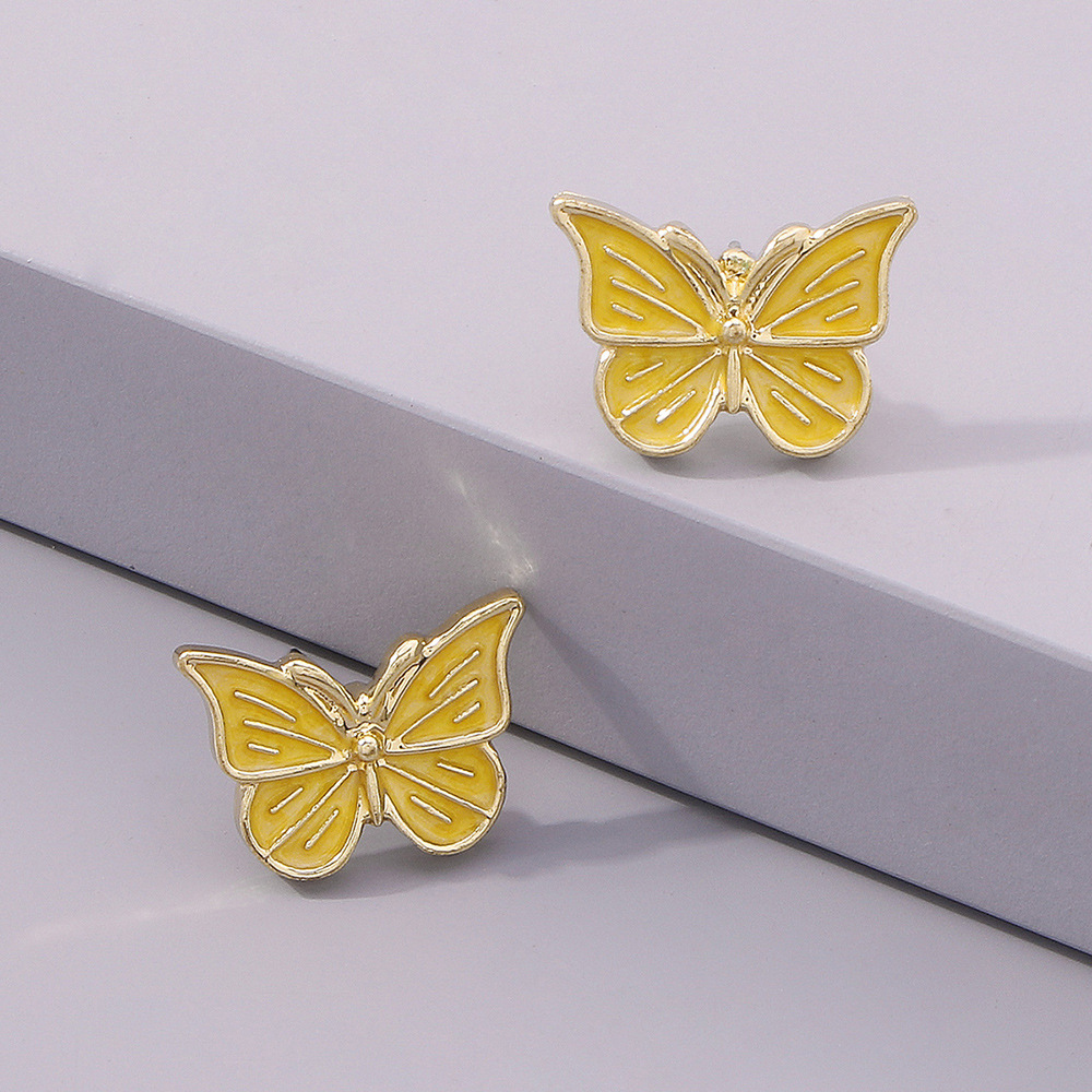 Nouvelles Boucles D&#39;oreilles Papillon Style Simple display picture 6