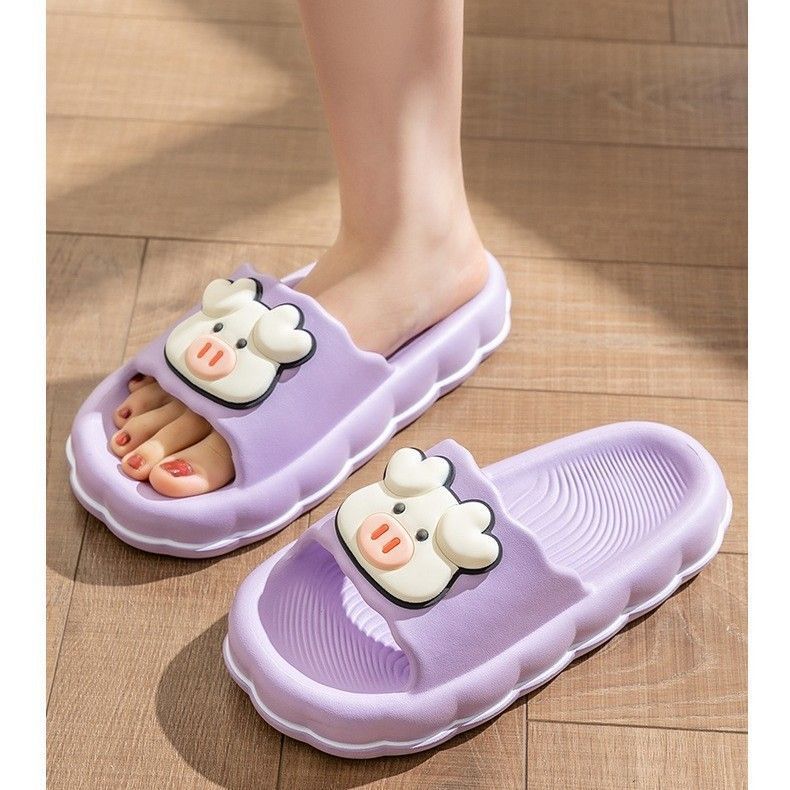 蝶結びスリッパ、夏用かわいい家庭用屋内用スリッパ、柔らかい厚底入浴用滑り止めスリッパ|undefined